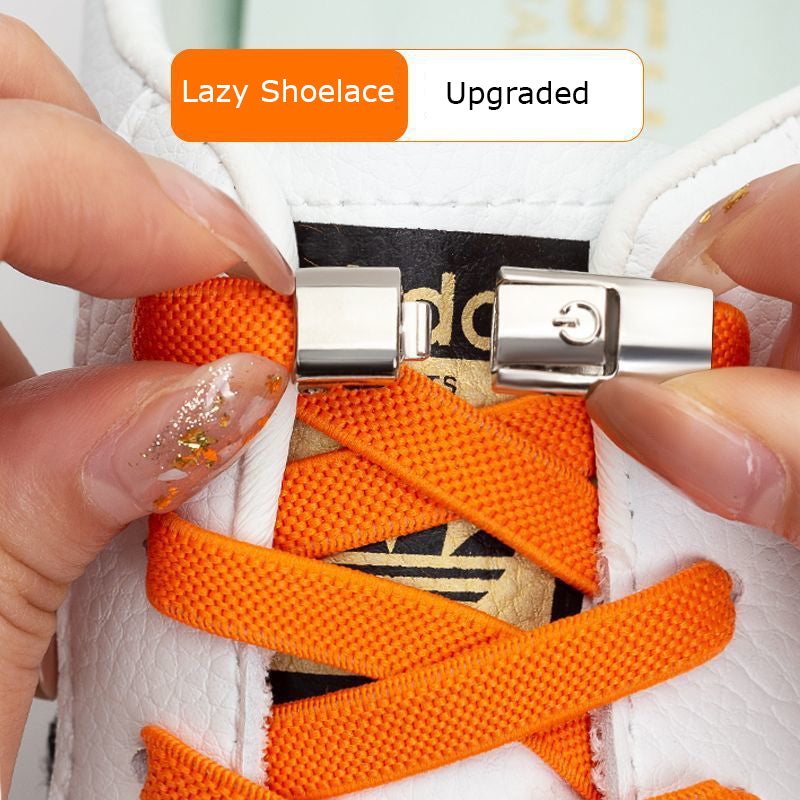 No-Tie Elastic Press Lock Shoelaces for Sneakers