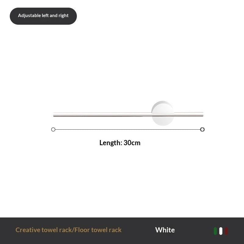 Minimalist Luxury No-Drill Towel Rack – Heavy Duty Space Aluminum Wall Mount (Rustproof)