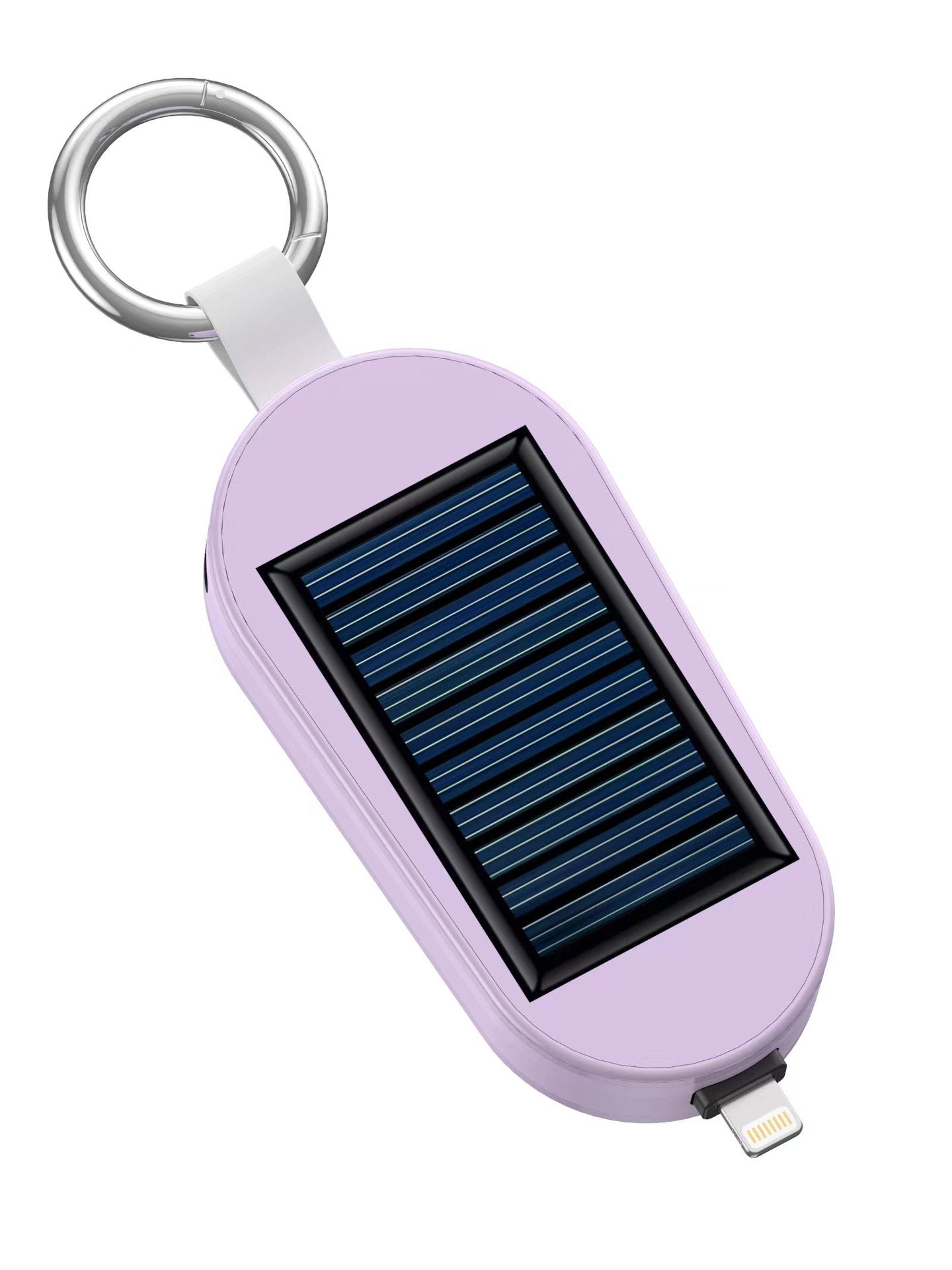 Solar Mini Keychain Power Bank Portable Charger