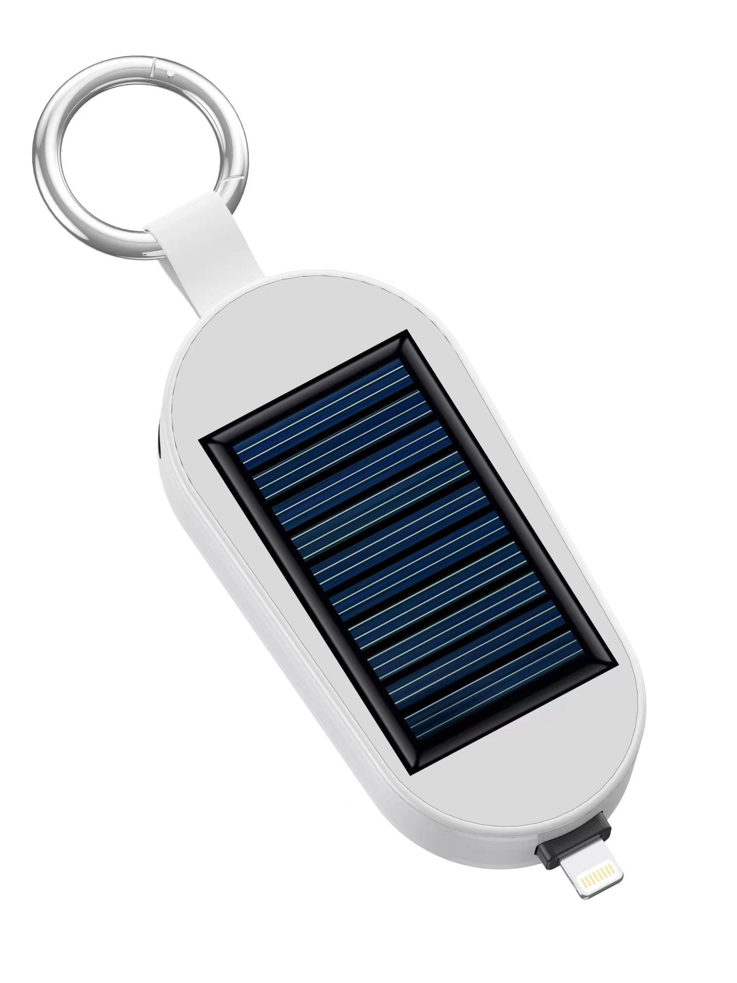 Solar Mini Keychain Power Bank Portable Charger