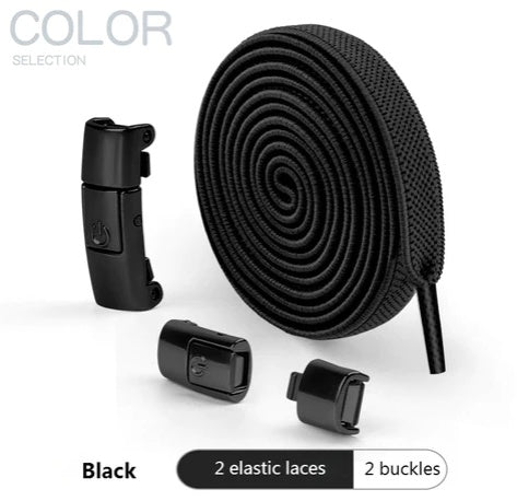 No-Tie Elastic Press Lock Shoelaces for Sneakers