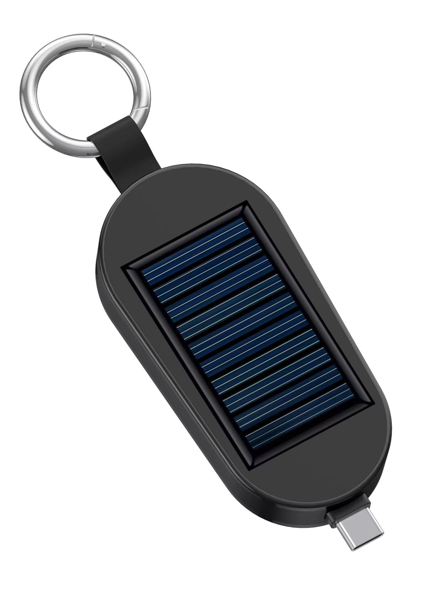 Solar Mini Keychain Power Bank Portable Charger