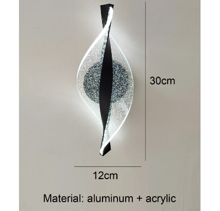 Golden Decoration Aluminum Wall Lamp Snowflake Led Corridor Lights