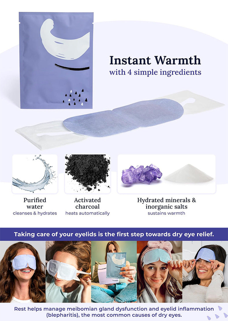 ⛅ Relaxing Steam Eye Mask – Instant Self-Heating Eye Fatigue Relief (Pack of 30)