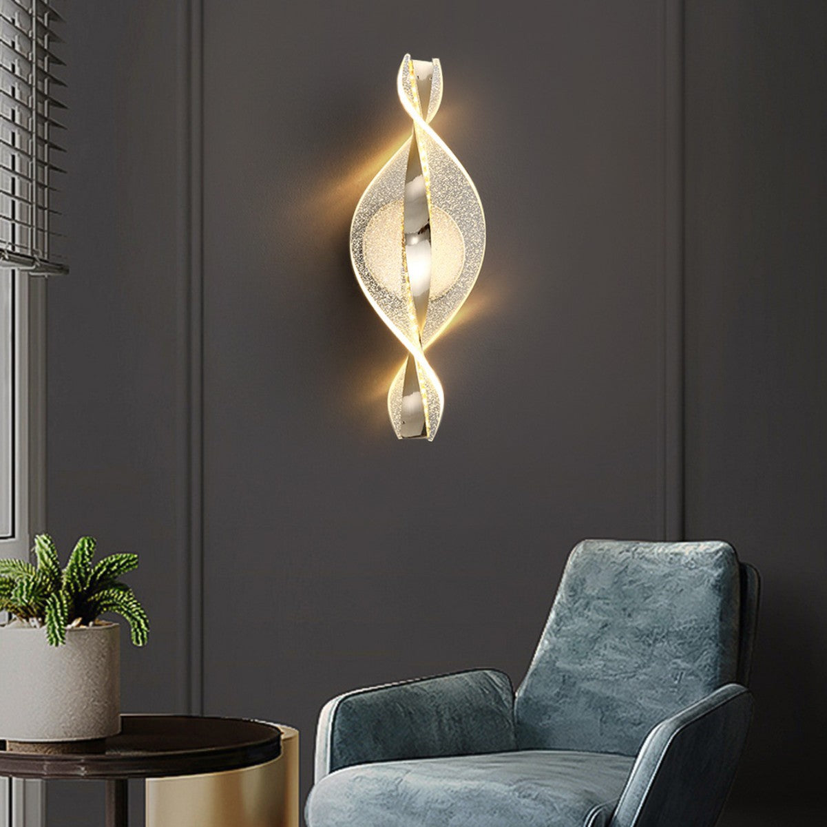 Golden Decoration Aluminum Wall Lamp Snowflake Led Corridor Lights