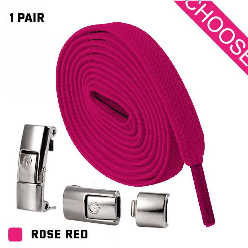 No-Tie Elastic Press Lock Shoelaces for Sneakers